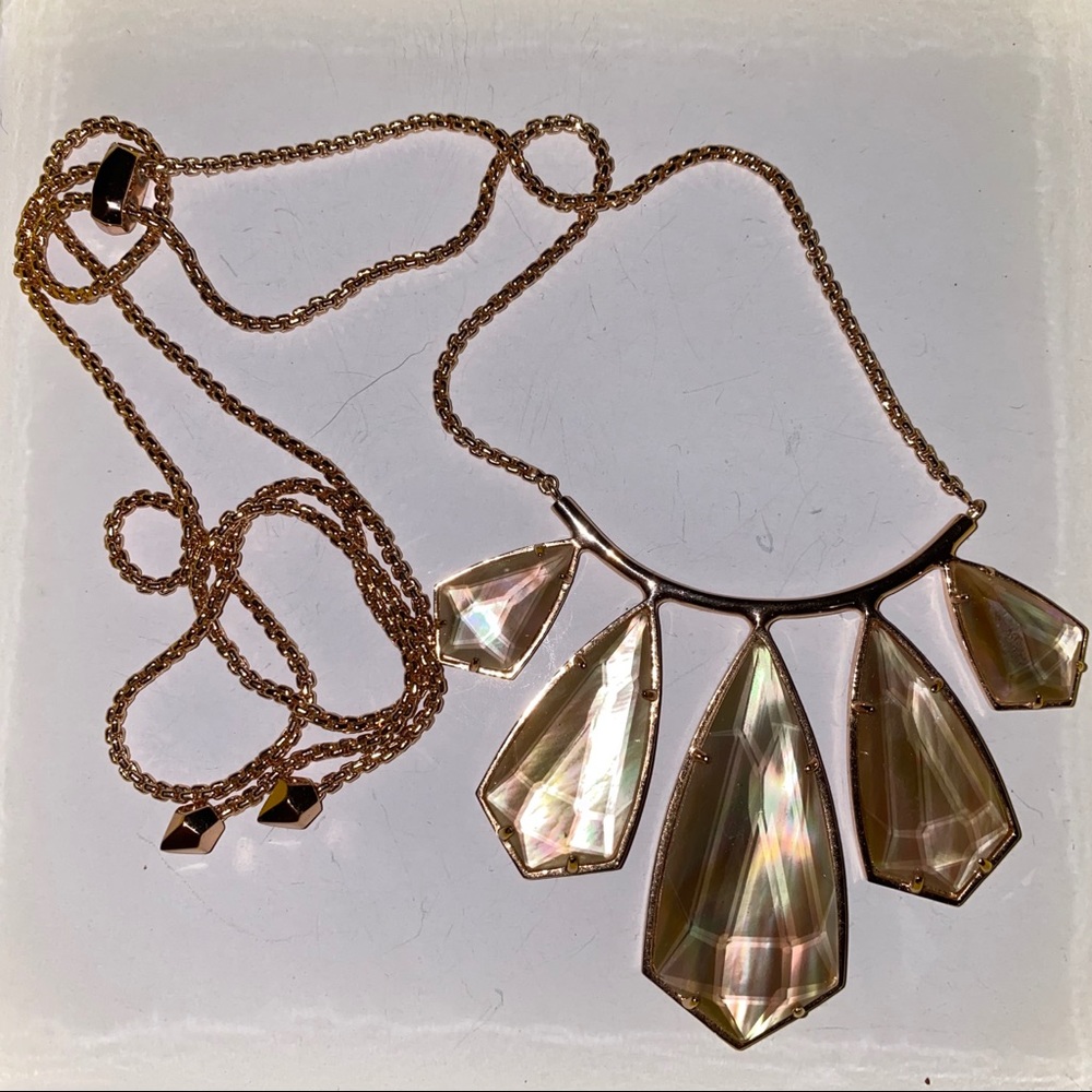 Kendra Scott Rhyan rosegold brown Mother-of-Pearl
